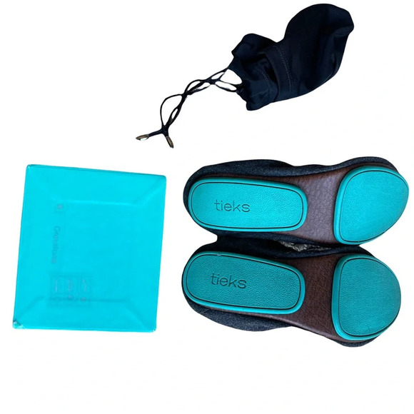 Tieks By Gavrieli Vegan Wool Greystone Flat Shoes Size 6 - Picture 4 of 5